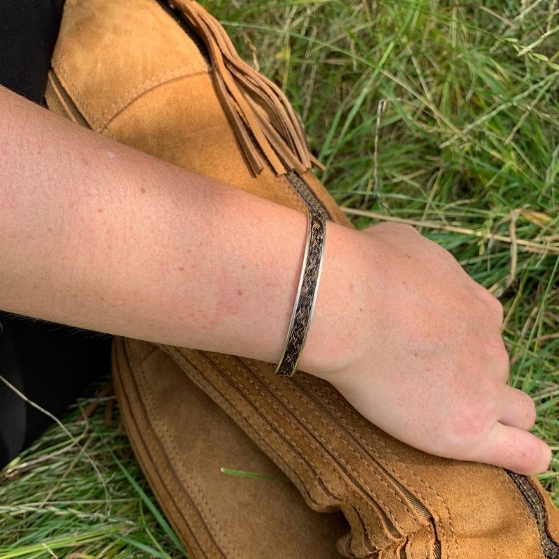 Inlaid Horsehair Bangle